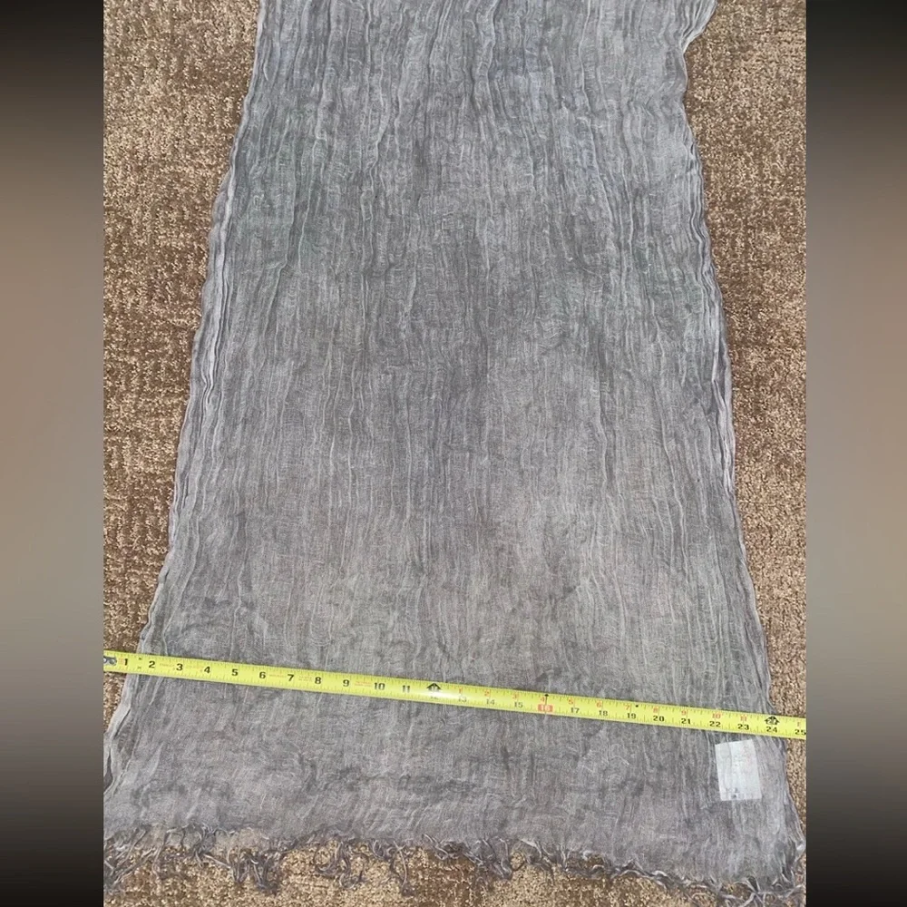 Made in Japan linen scarf (grey) - Picture 2 of 4